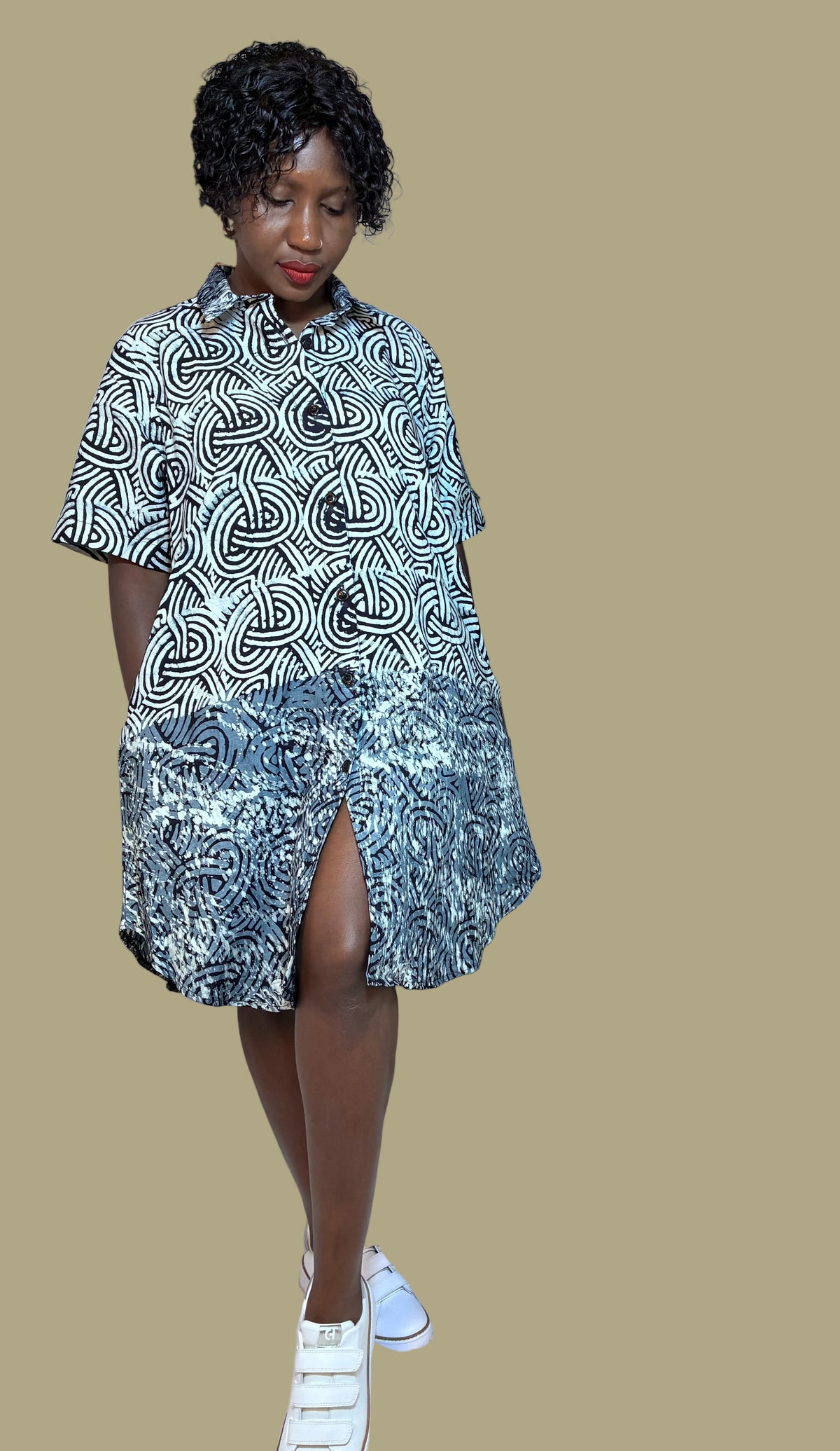 Batiki Shirt Dress