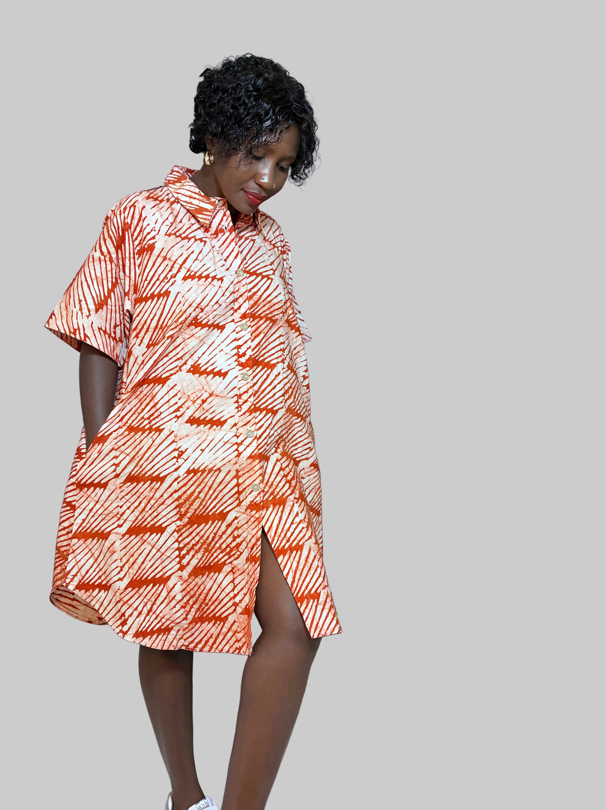 Batiki Shirt Dress