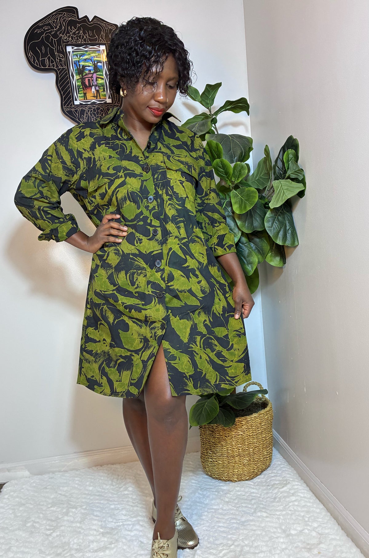 Batiki Shirt Dress