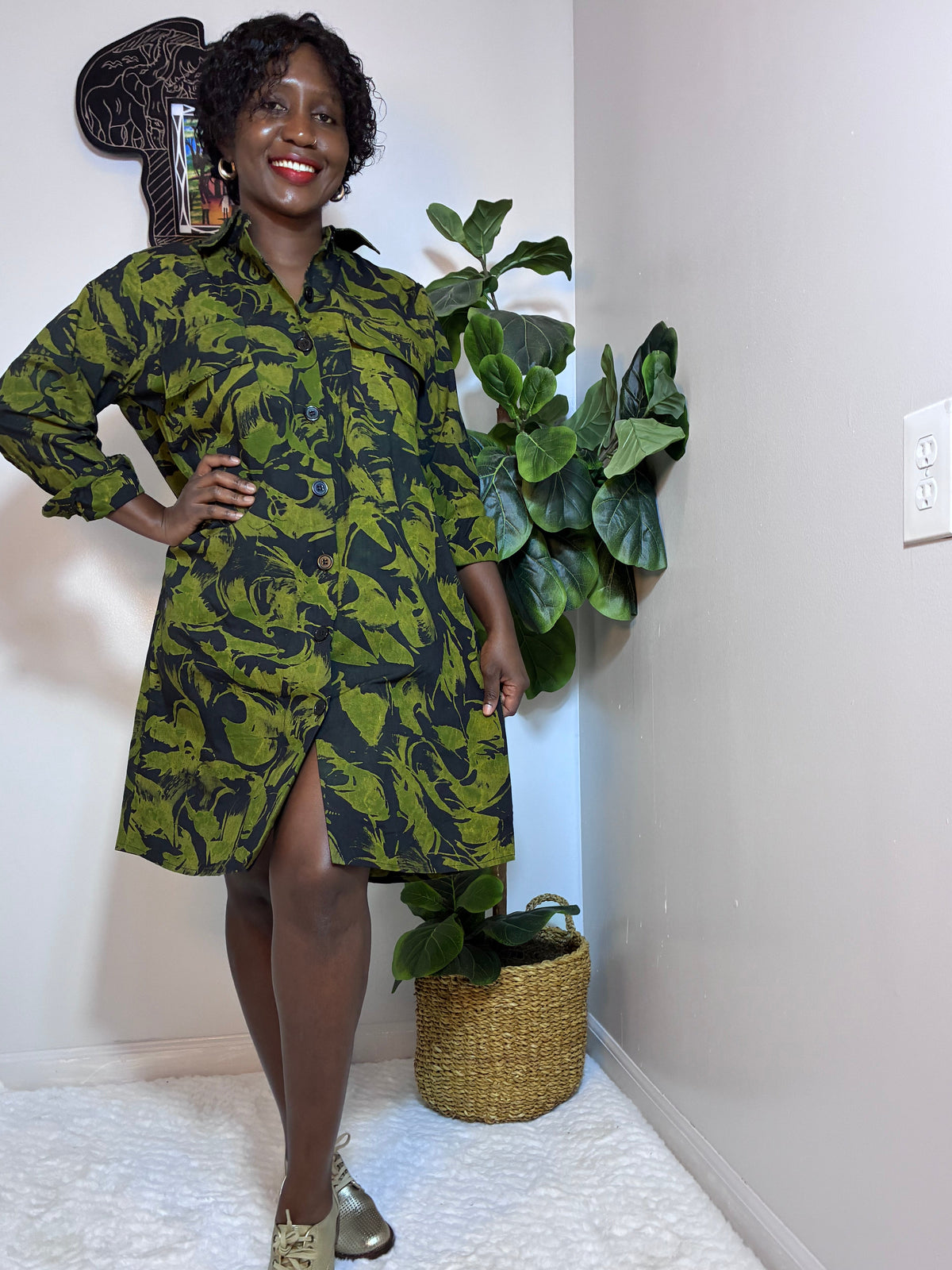 Batiki Shirt Dress