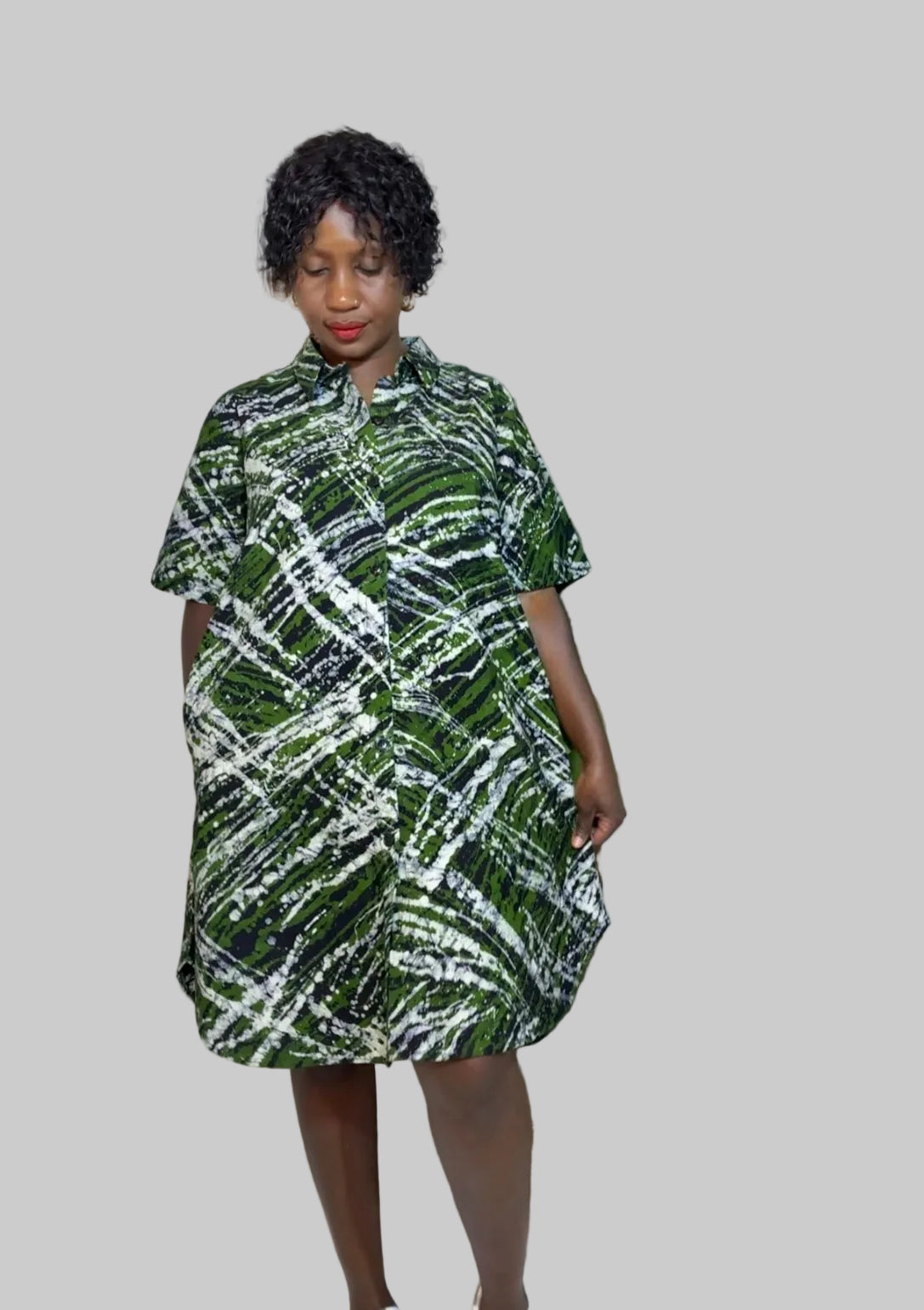 Batiki Shirt Dress