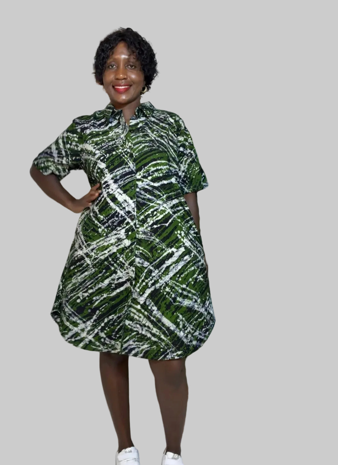 Batiki Shirt Dress