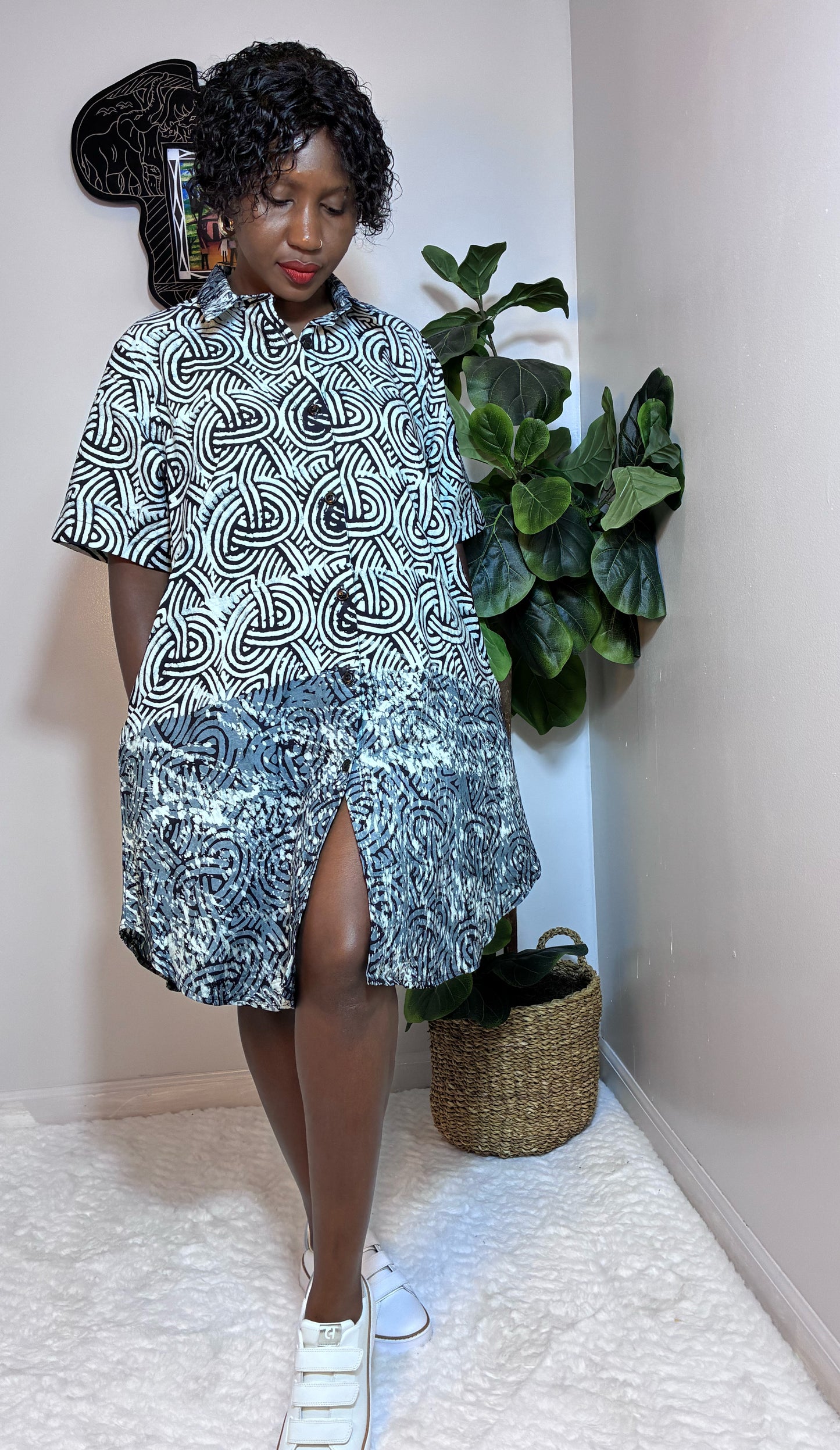 Batiki Shirt Dress