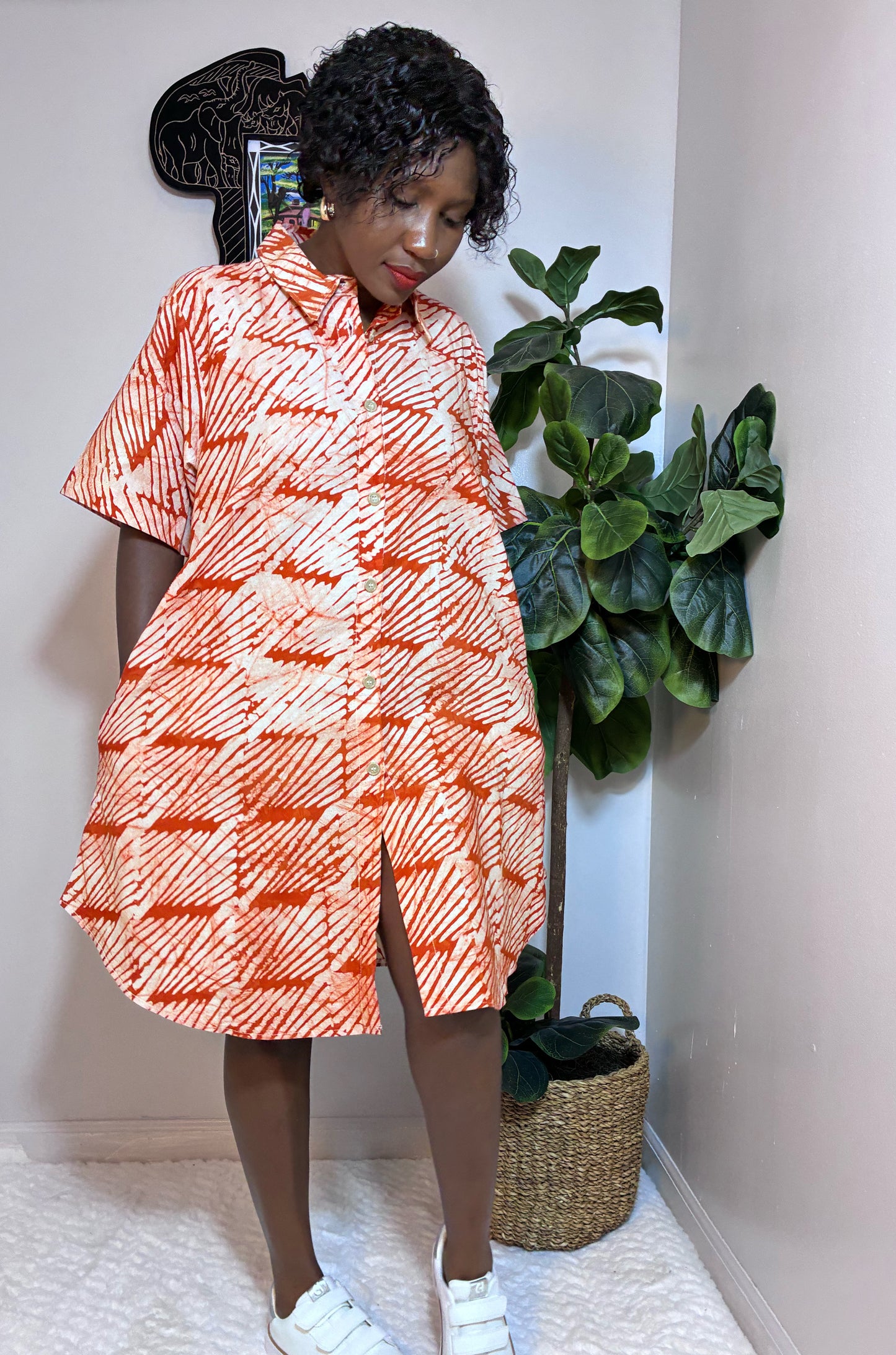 Batiki Shirt Dress