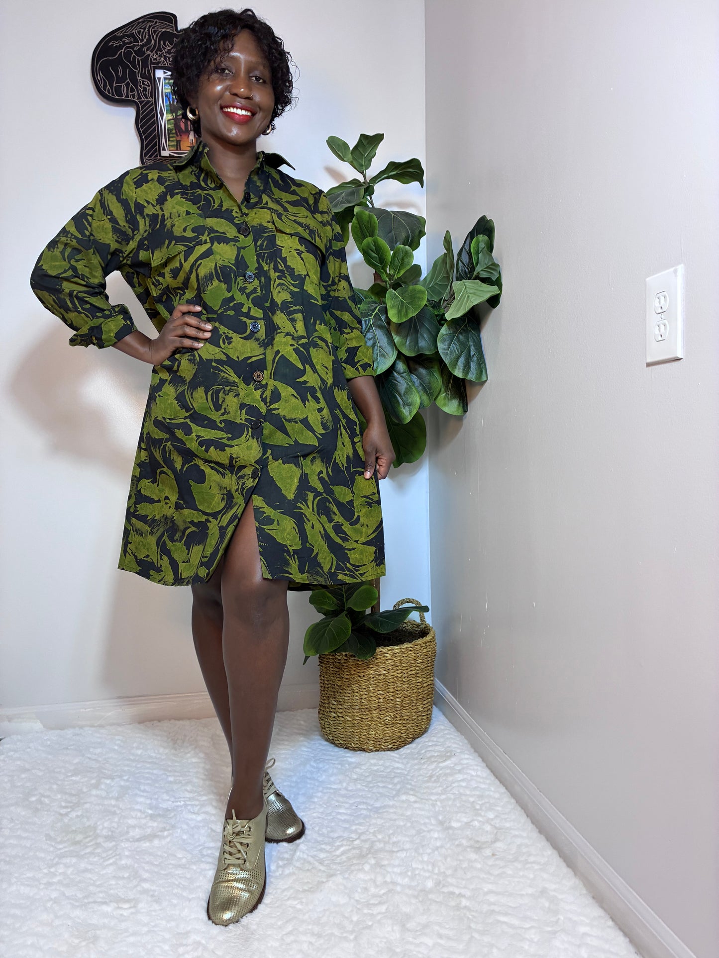Batiki Shirt Dress