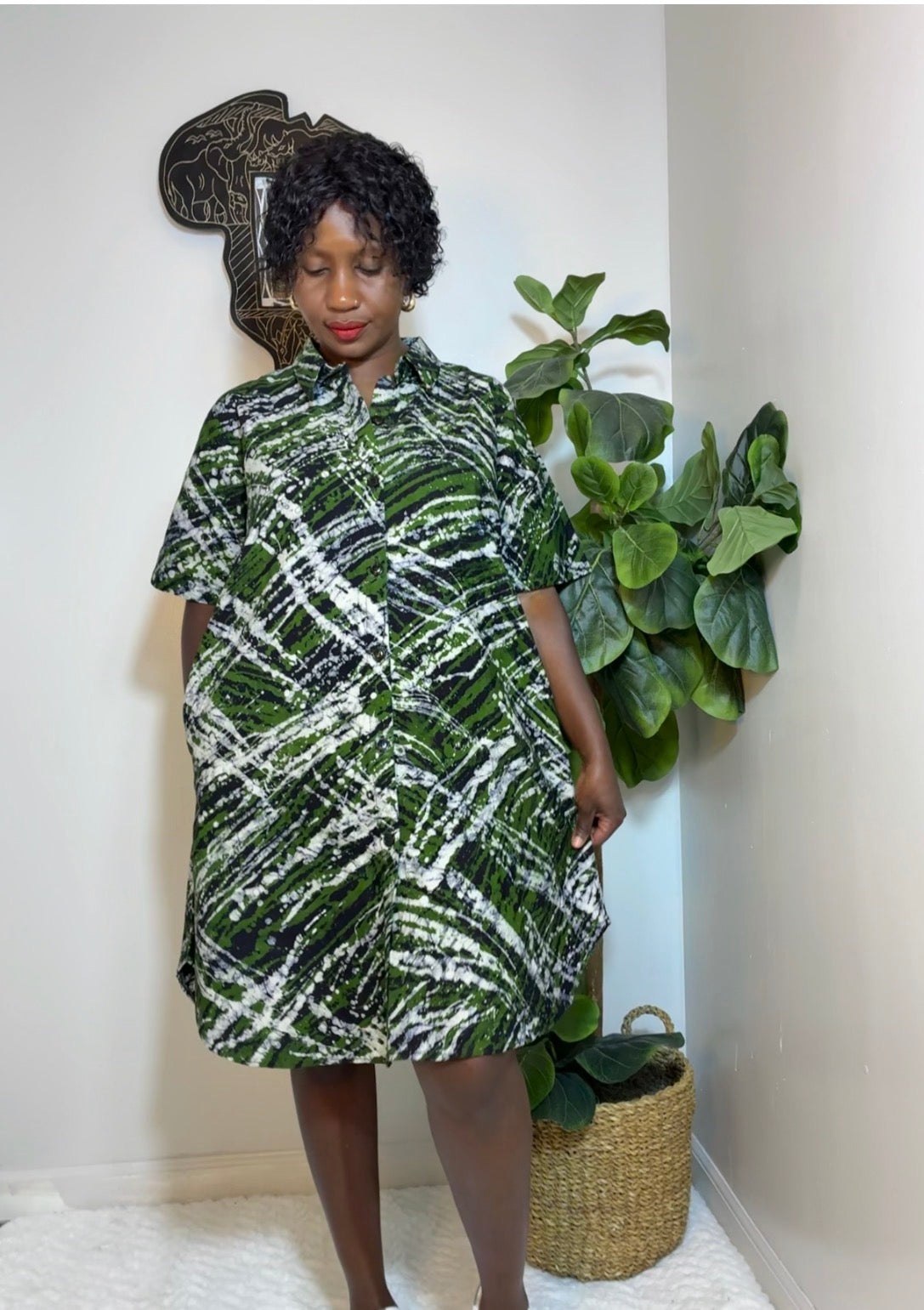 Batiki Shirt Dress