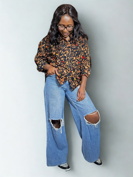 Boo kitenge shirt